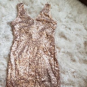Gold- Sequin dress